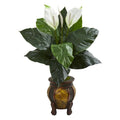 Spathifyllum Artificial Plant in Decorative Planter
