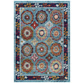 Entourage Odile Distressed Floral Moroccan Trellis 5x8 Area Rug by Modway