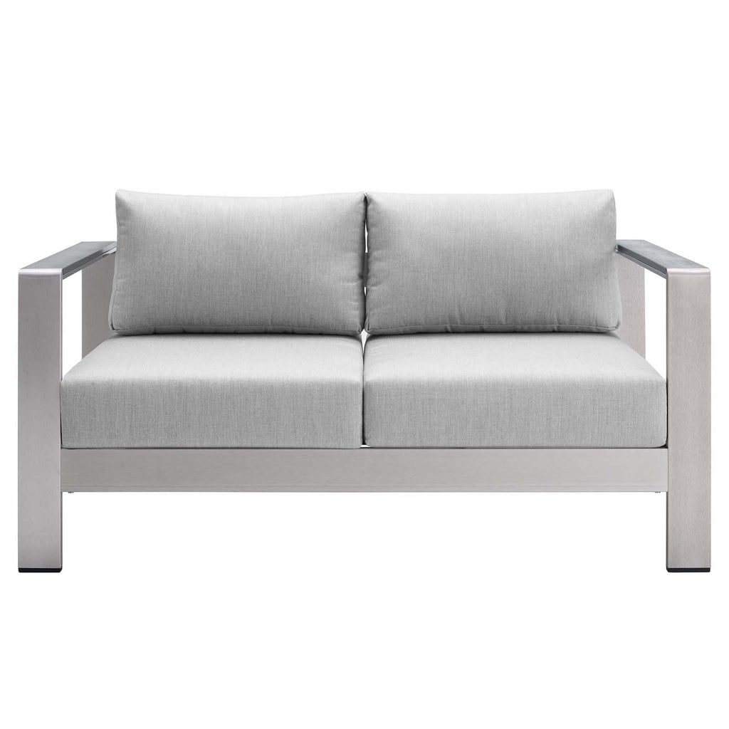 Shore 4 Piece Sunbrella¨ Fabric Outdoor Patio Aluminum Set by Modway