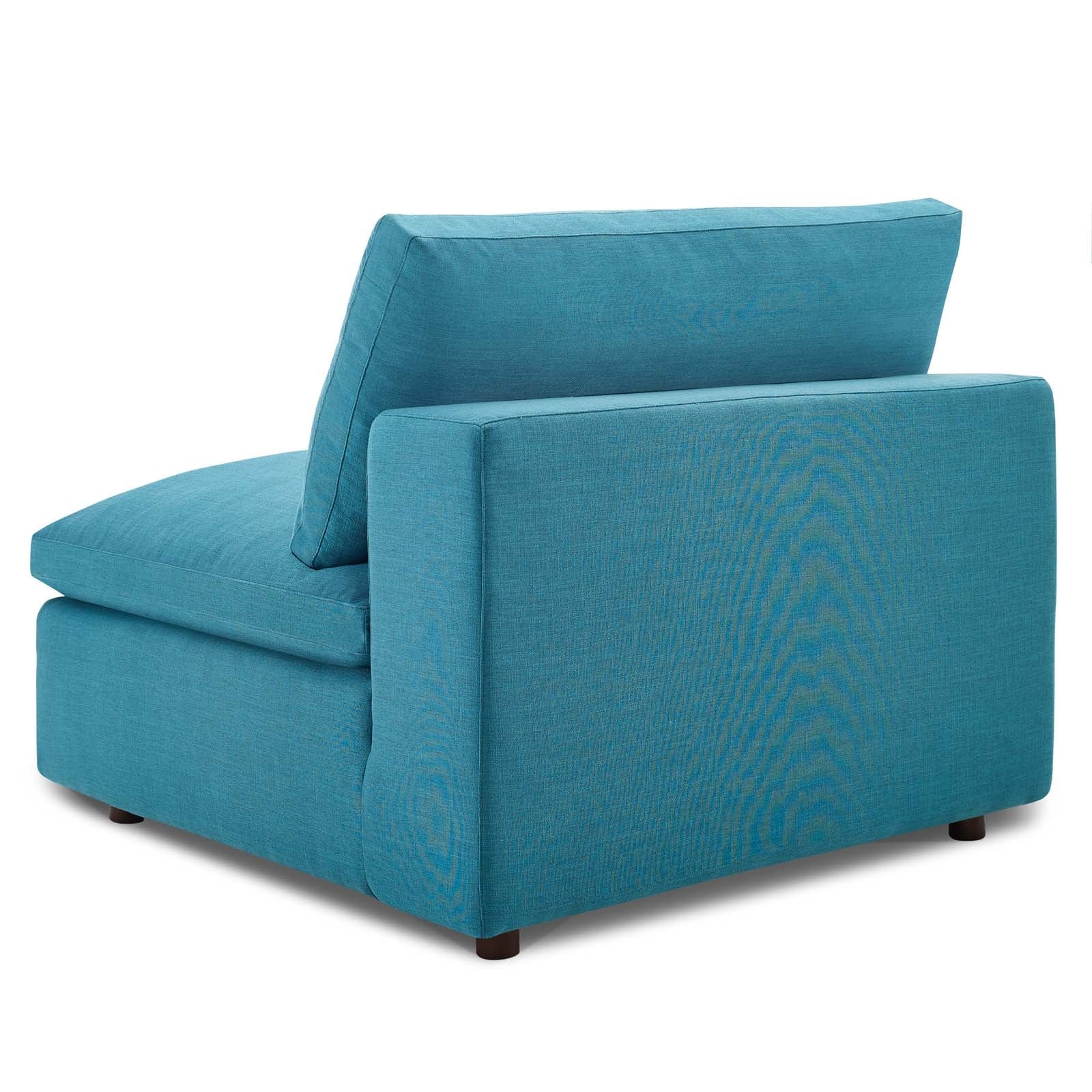 Commix 5-Piece Down Filled Overstuffed Armless Sectional Sofa by Modway