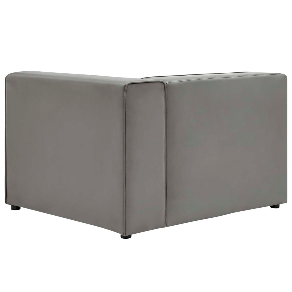 Mingle Vegan Leather Right-Arm Chair by Modway