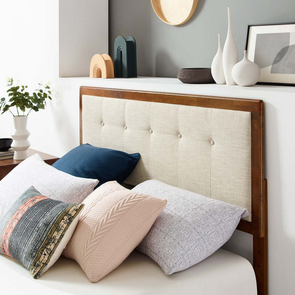 Willow Wood King Platform Bed With Angular Frame by Modway