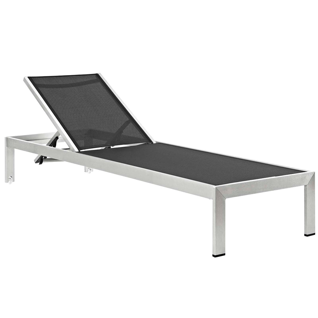 Shore Outdoor Patio Aluminum Chaise with Cushions Set of 6 by Modway