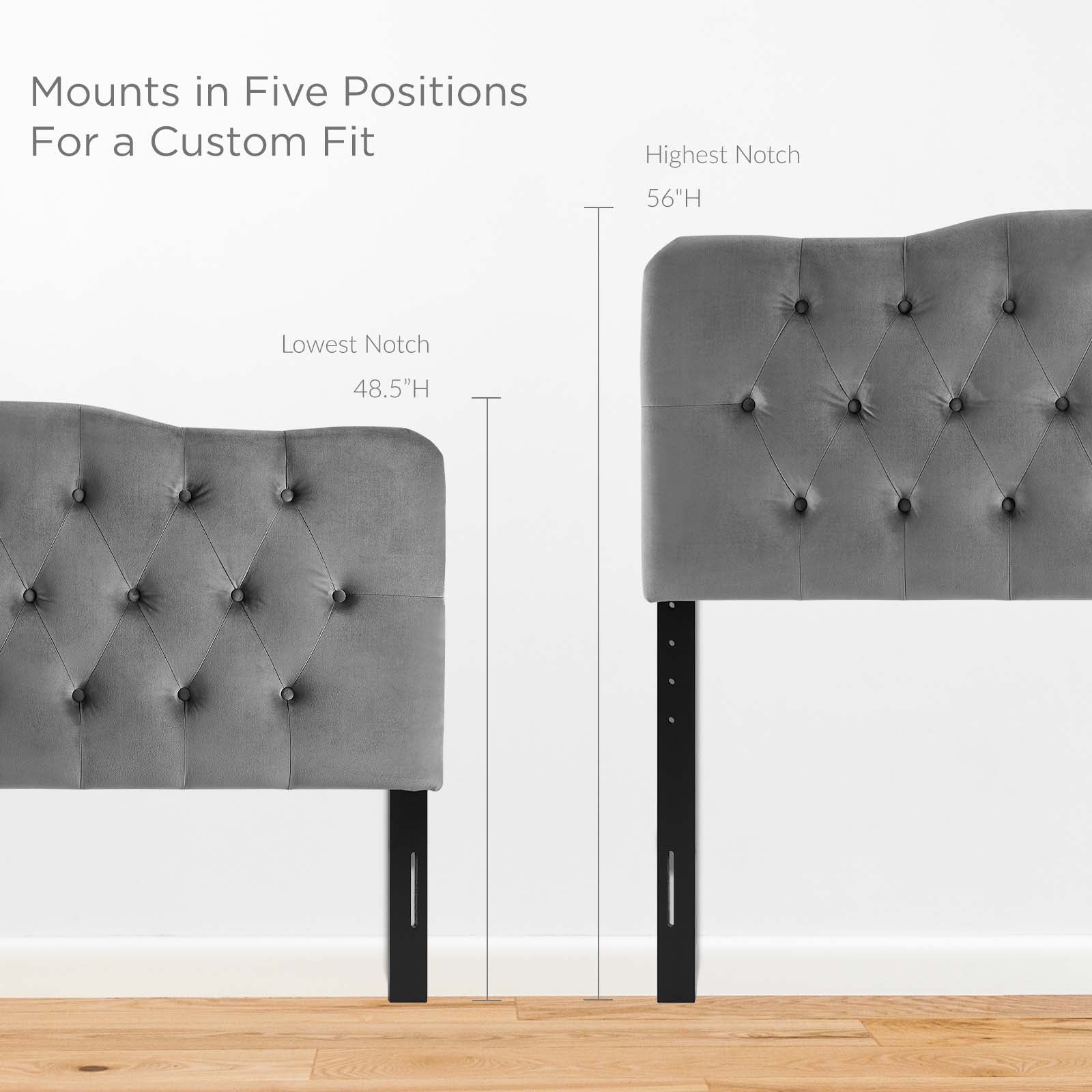 Annabel Diamond Tufted Performance Velvet Queen Headboard by Modway