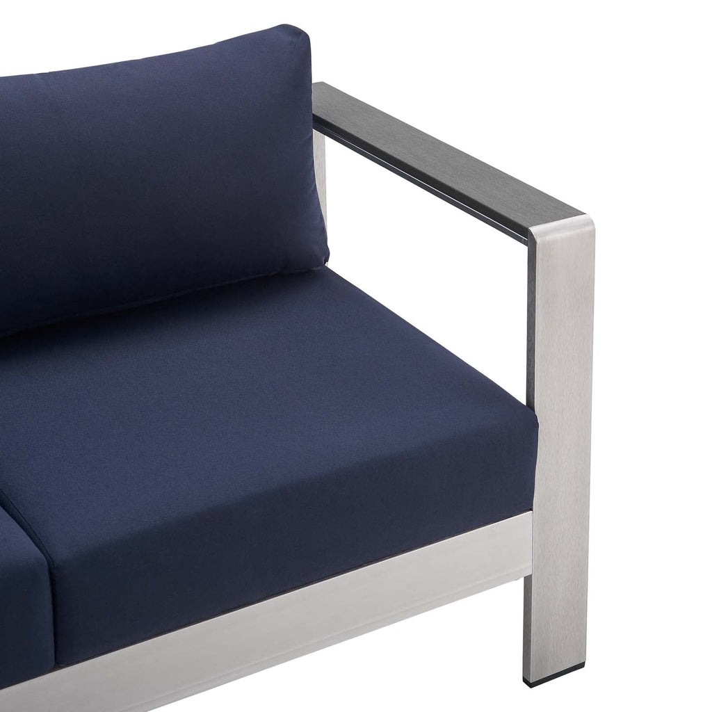 Shore 3 Piece Sunbrella¨ Fabric Outdoor Patio Aluminum Set by Modway