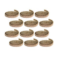 Gold Glitter Rope Ribbon (Set of 12 Rolls)