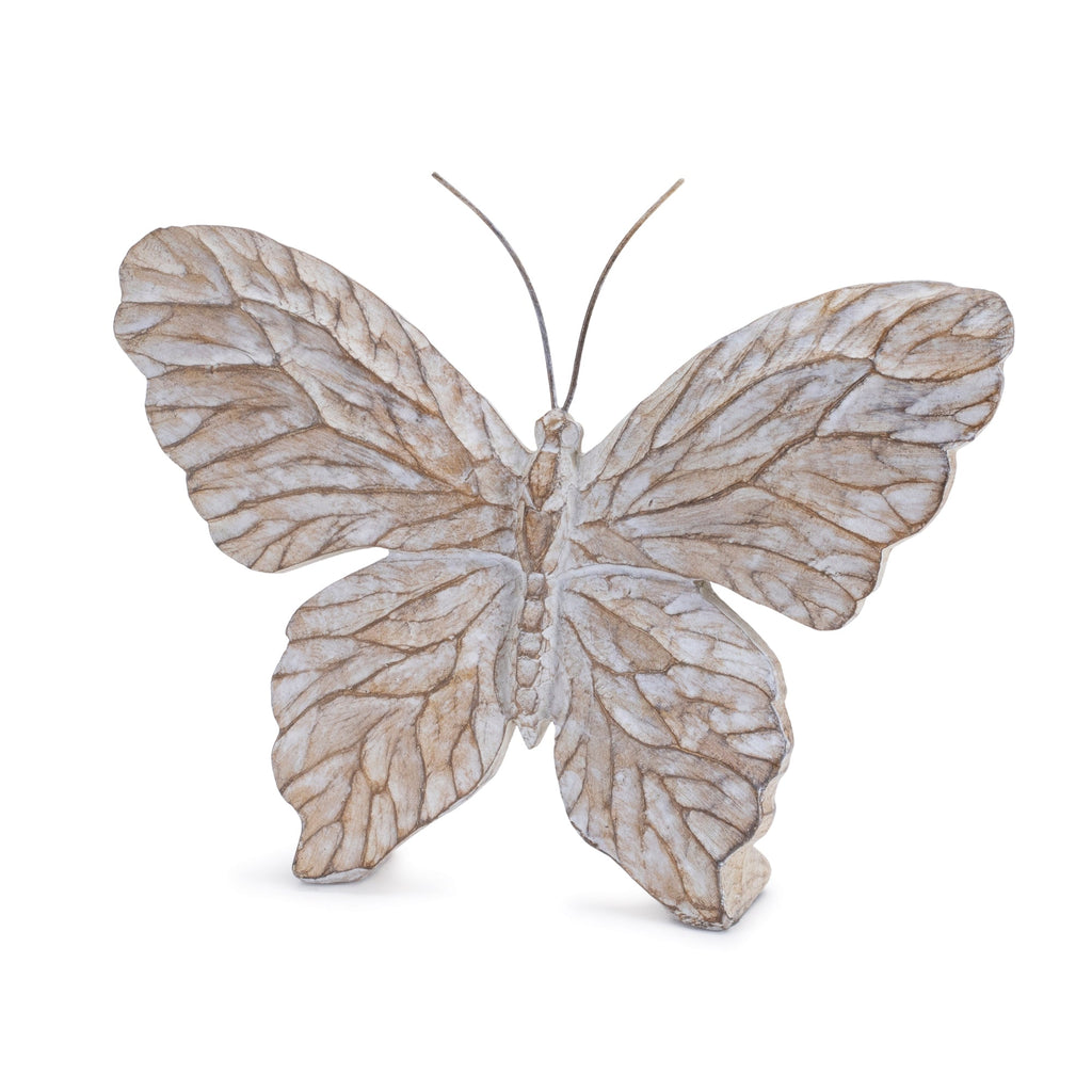Carved Butterfly Shelf Sitter (Set of 4)