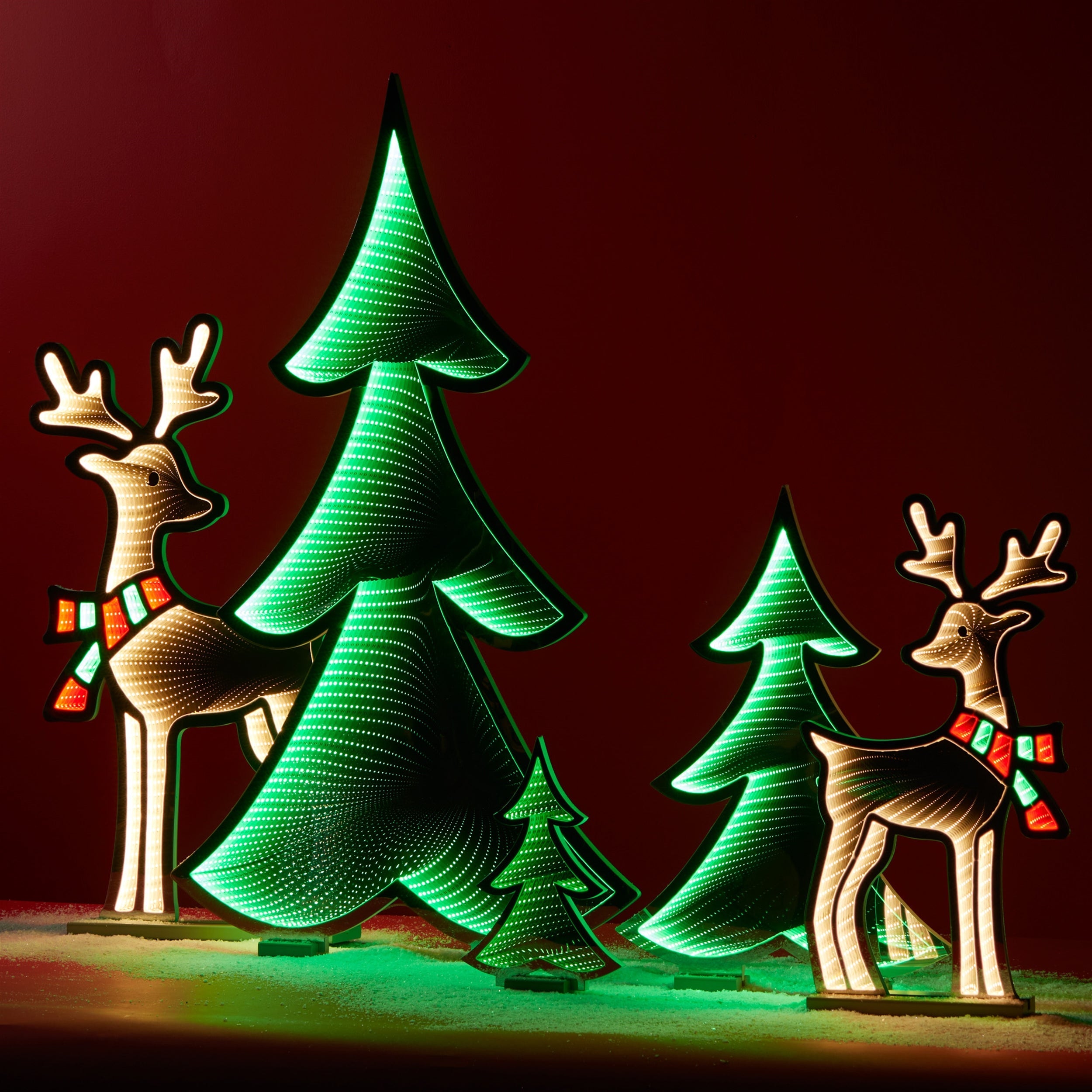 Green Pine Tree Ekkolight 23.5"H