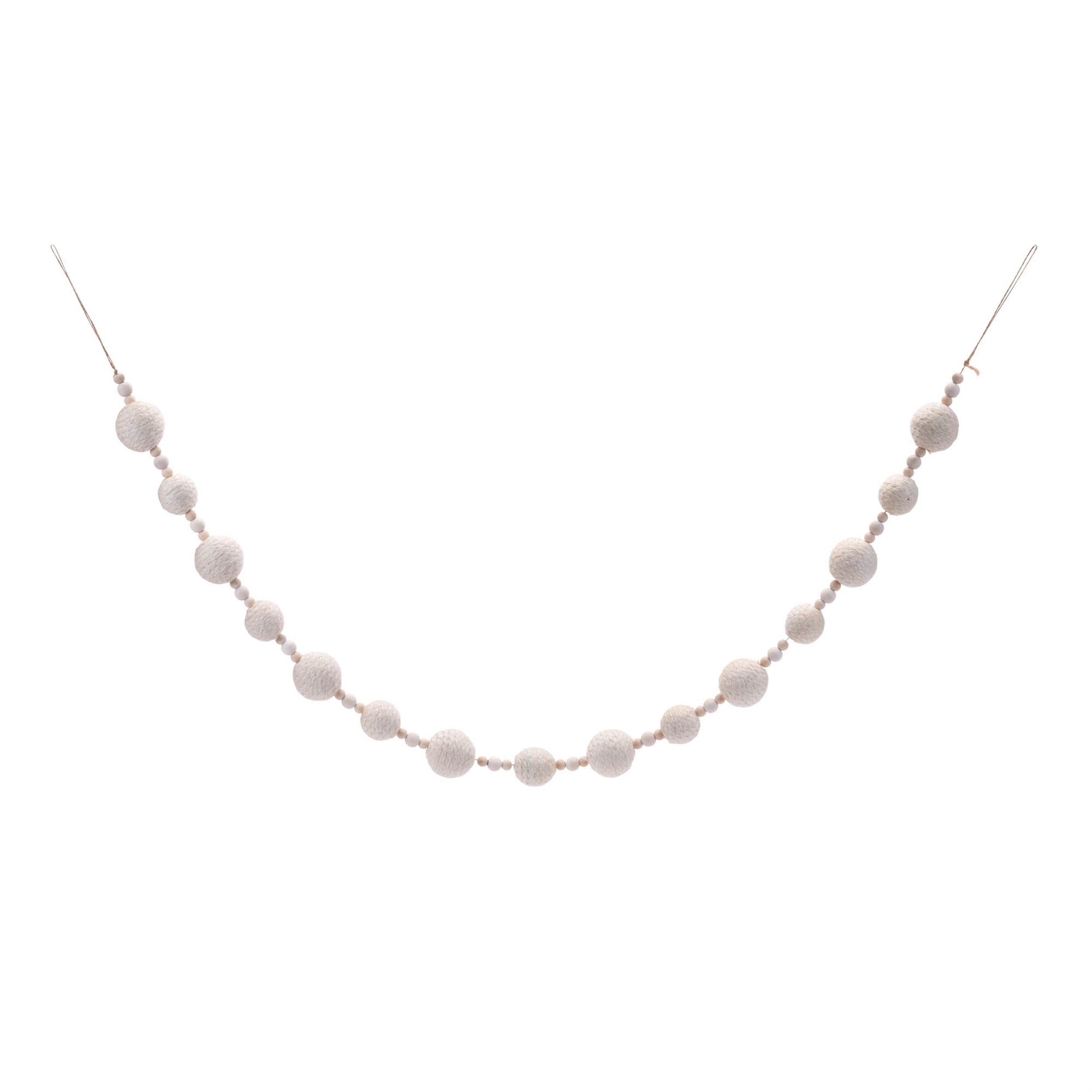 Fabric Ball String Garland (Set of 2)