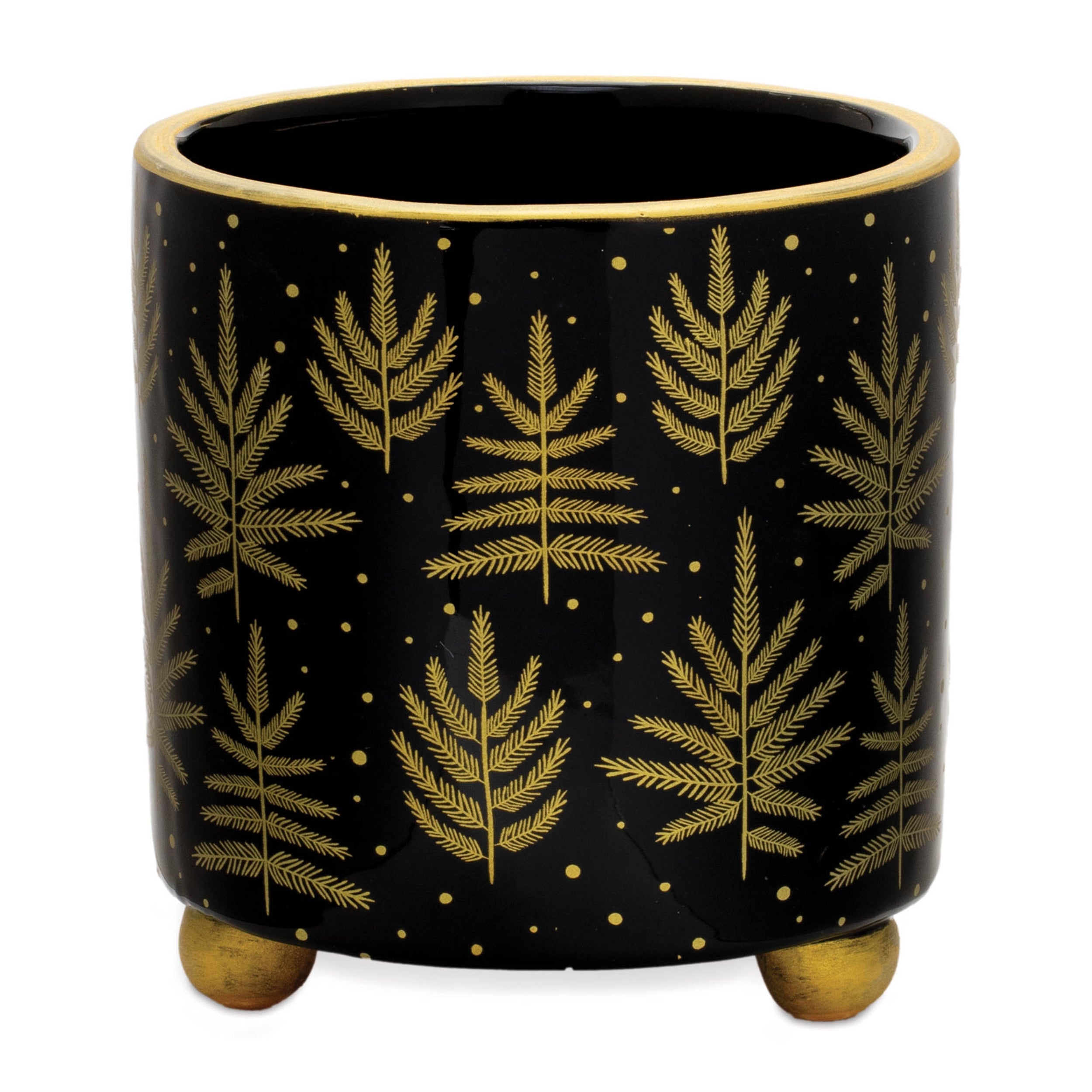 Footed Pine Tree Planter (Set of 2)