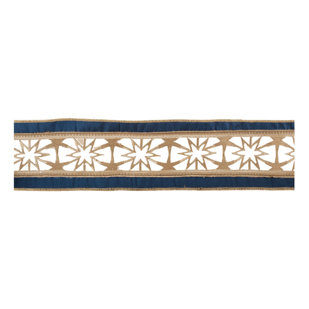 Starburst Cutout Ribbon with Border 4" x 5 Yds.
