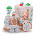 LED Santa & Gingerbread Bakery Snow Globe 7"H