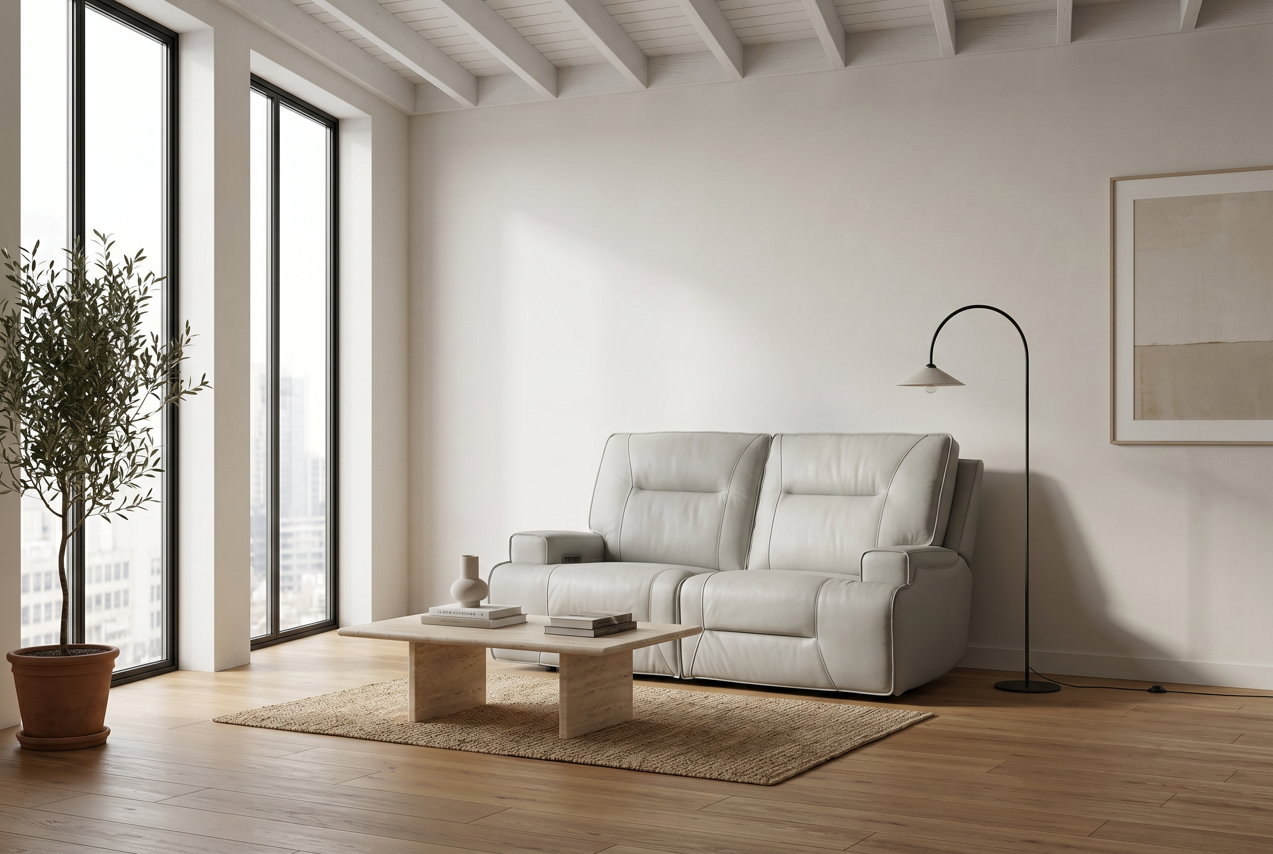 Atlas Fog 3-Piece Power Reclining Living Room Set