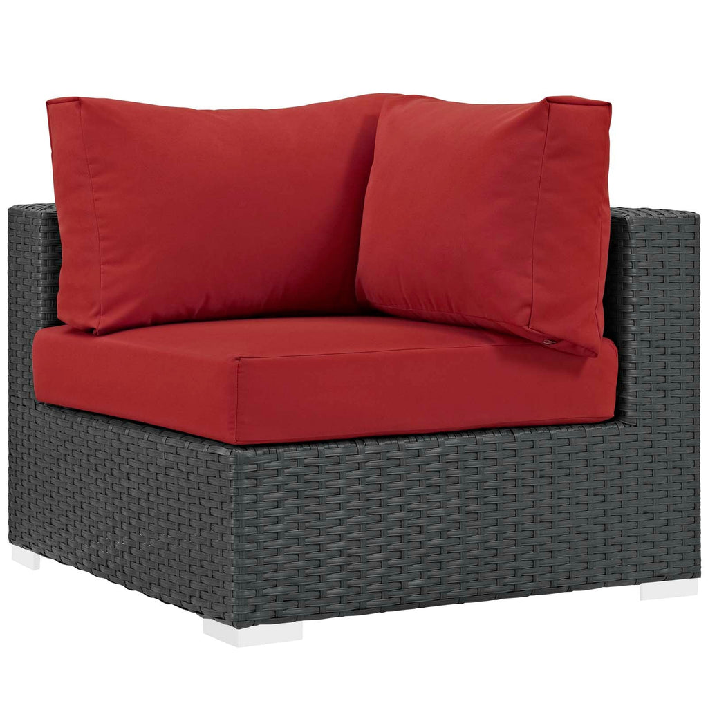 Sojourn 7 Piece Outdoor Patio Sunbrella¨ Sectional Set by Modway