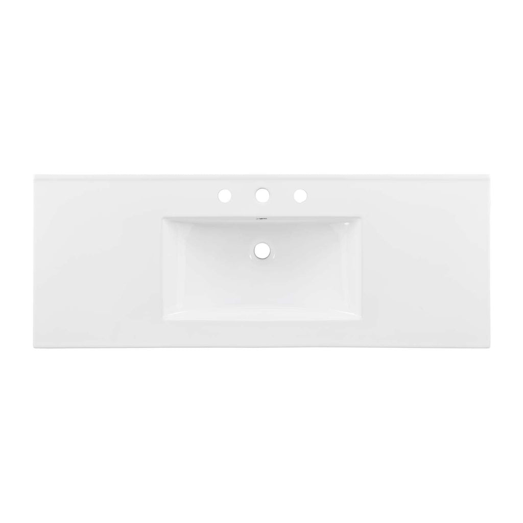 Cayman 48" Single Basin Bathroom Sink by Modway