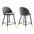 Cordial Performance Velvet Counter Stools Set of 2 by Modway