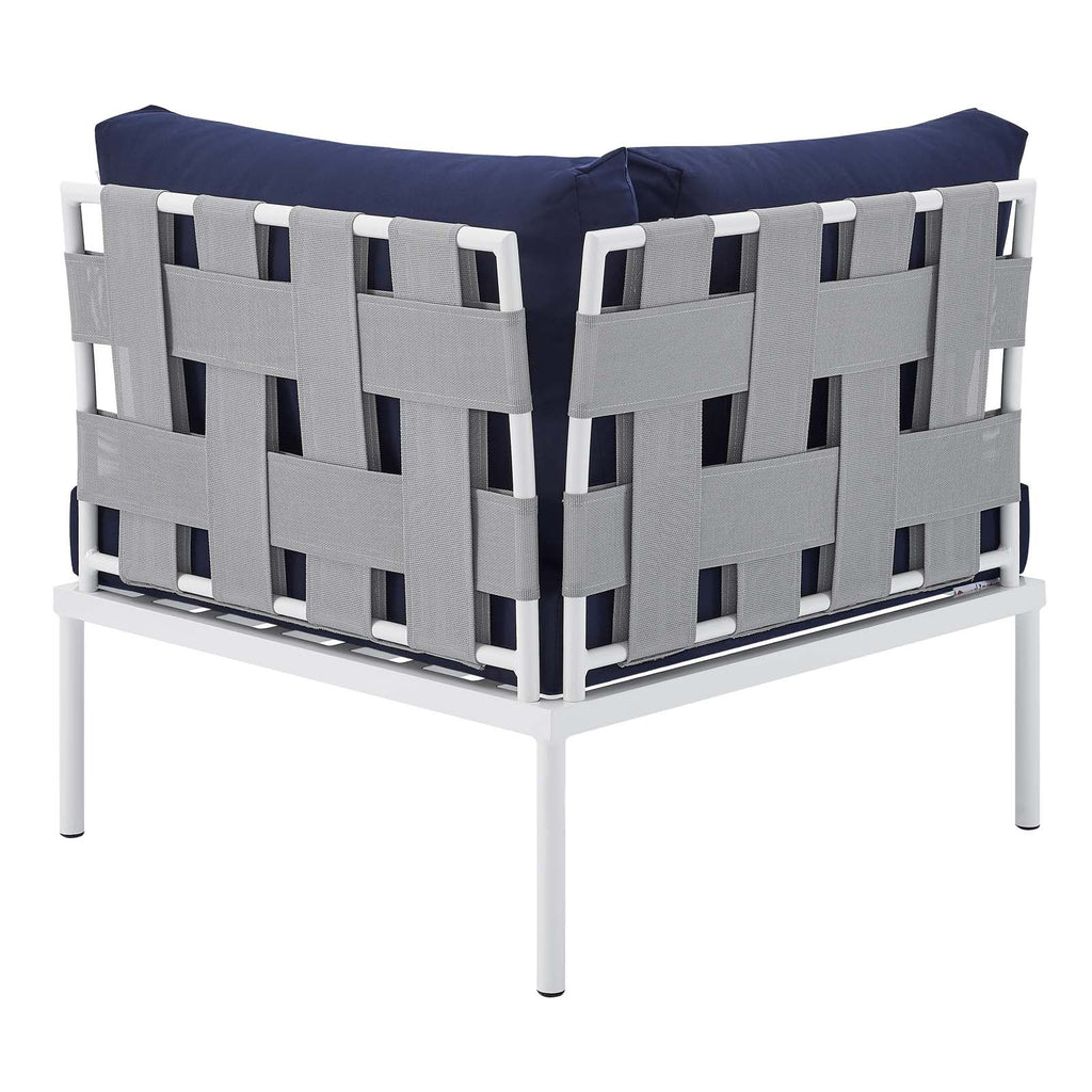 Harmony Sunbrella¨ Outdoor Patio Aluminum Corner Chair by Modway
