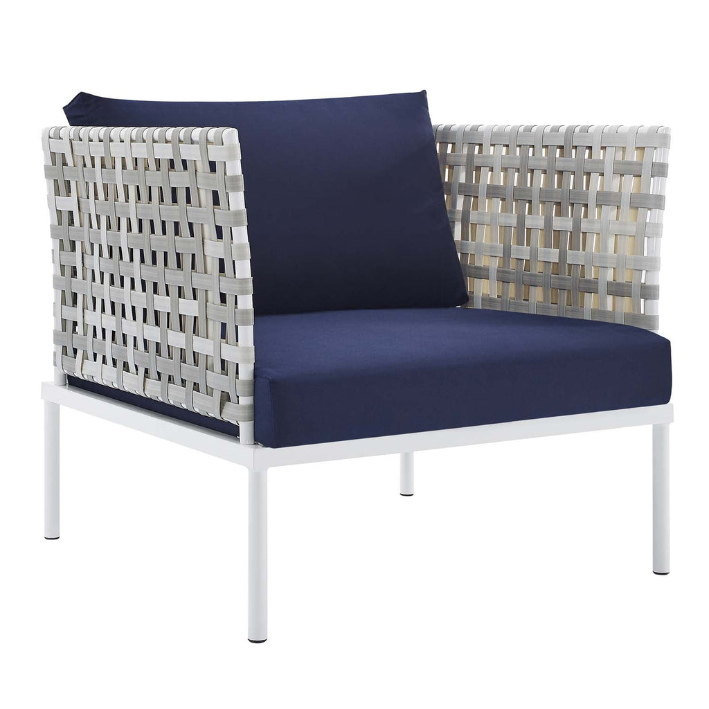 Harmony 3-Piece Sunbrella¨ Basket Weave Outdoor Patio Aluminum Seating Set by Modway