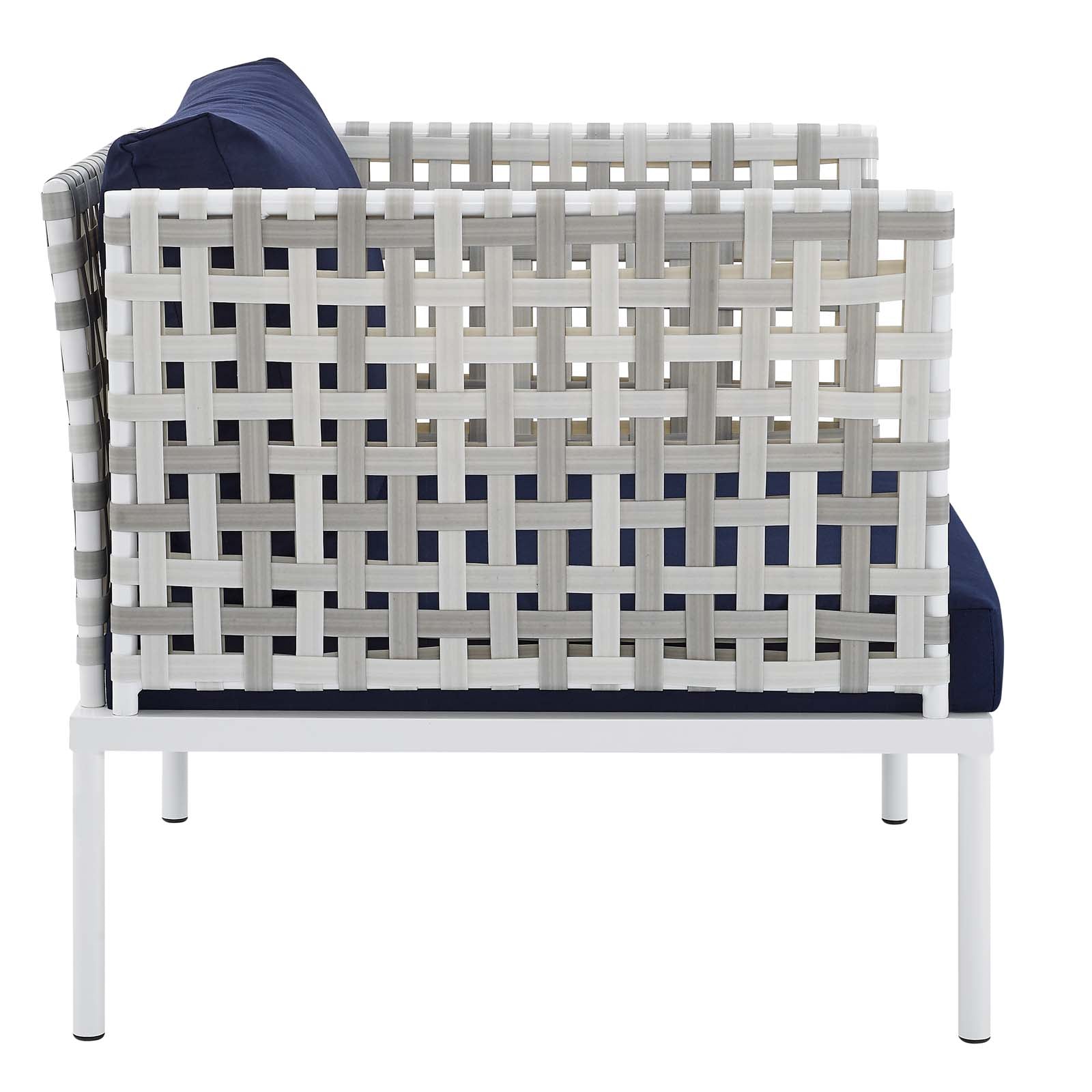 Harmony 5-Piece Sunbrella¨ Basket Weave Outdoor Patio Aluminum Seating Set by Modway