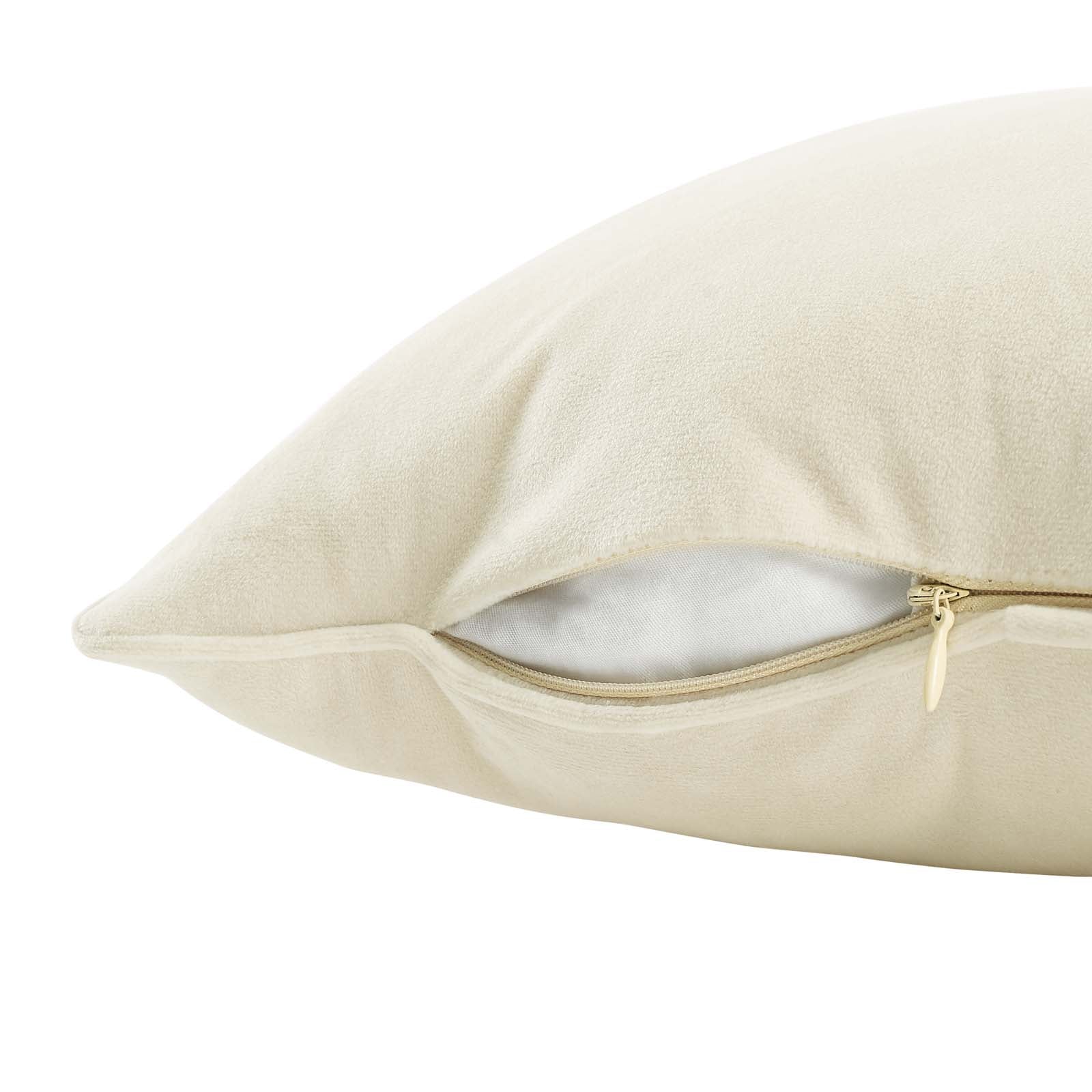 Enhance 24" Performance Velvet Throw Pillow by Modway