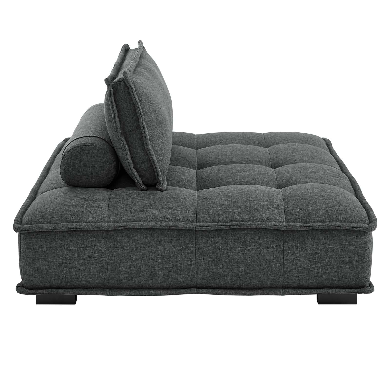 Saunter Tufted Fabric Armless Chair by Modway