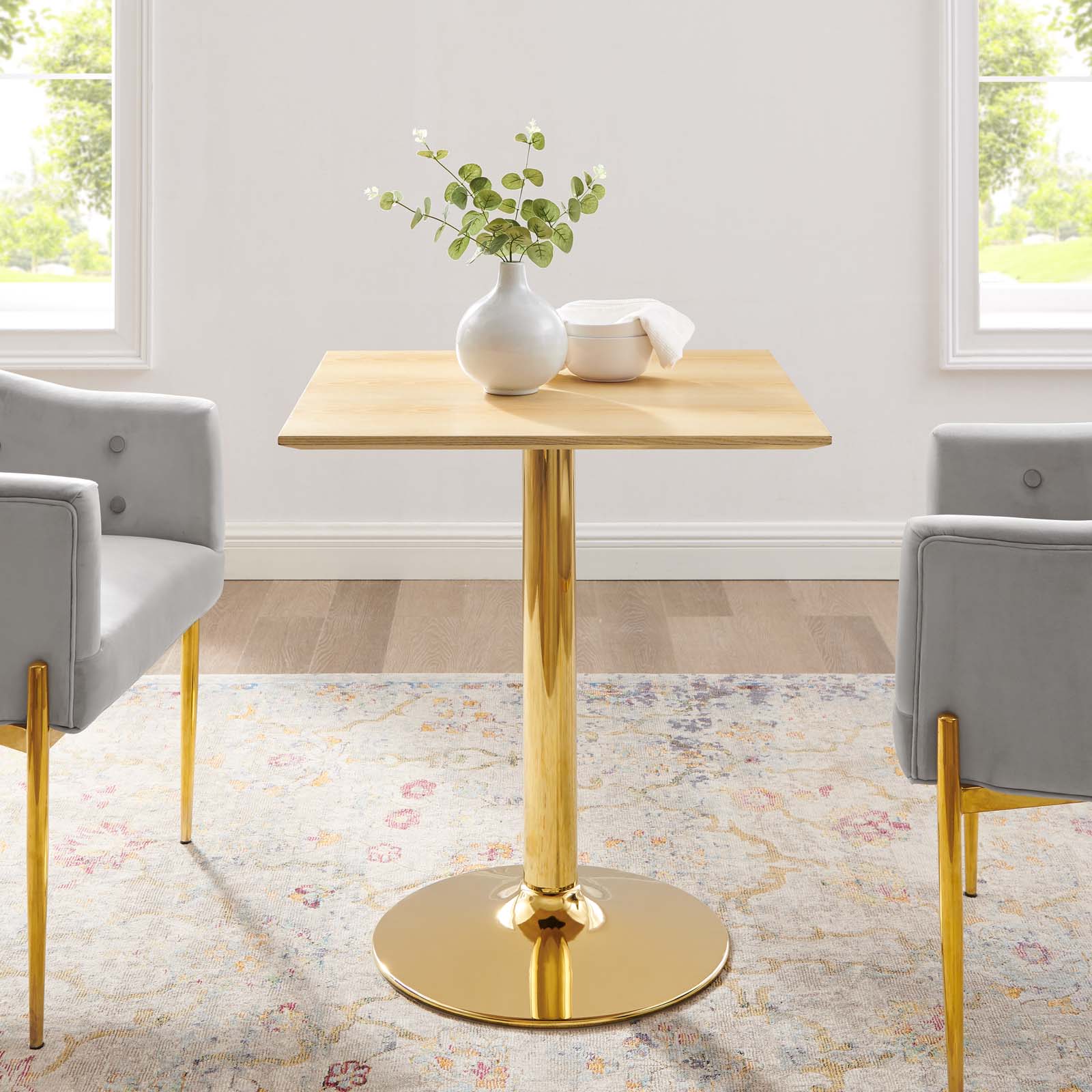 Verne 28" Square Dining Table by Modway