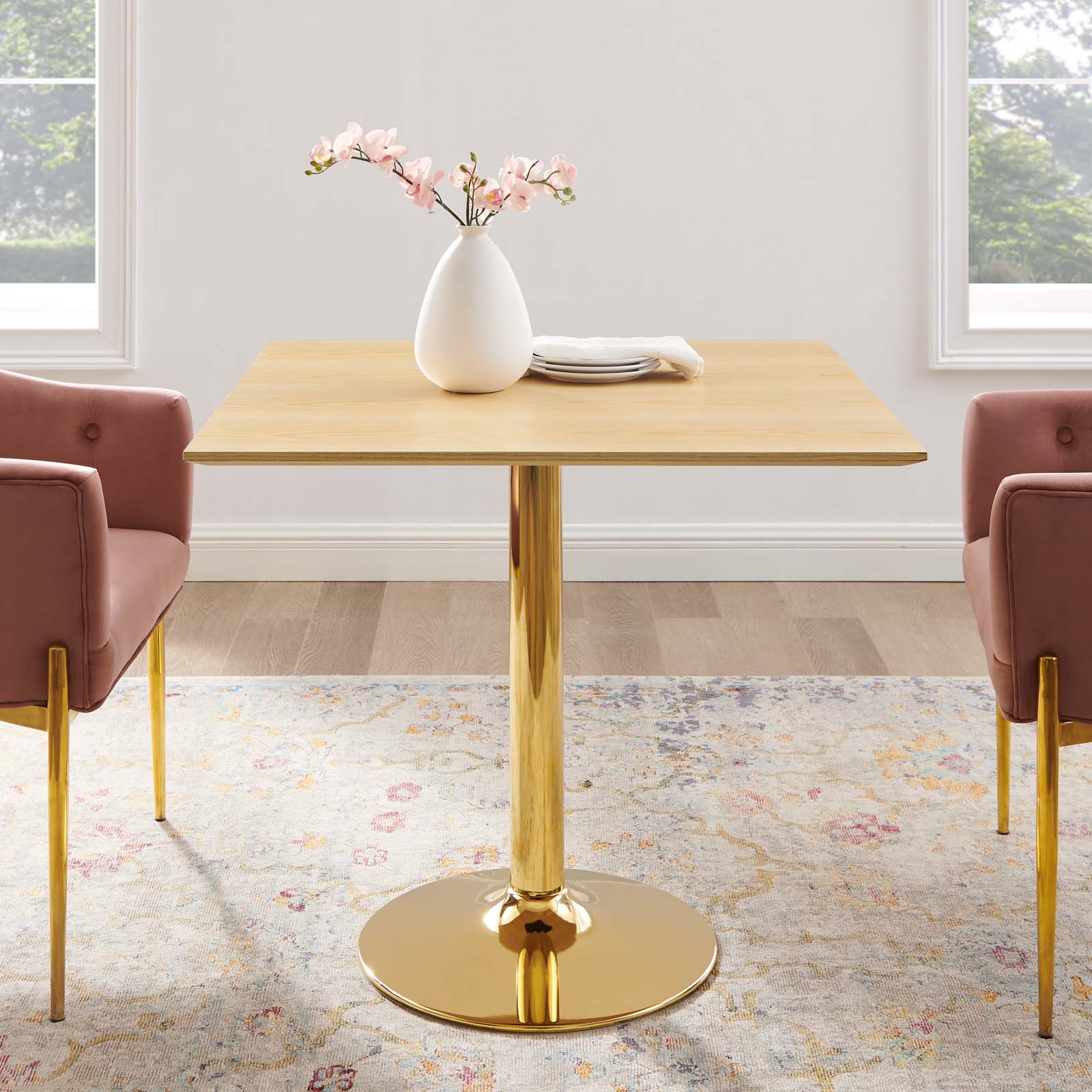 Verne 35" Square Dining Table by Modway
