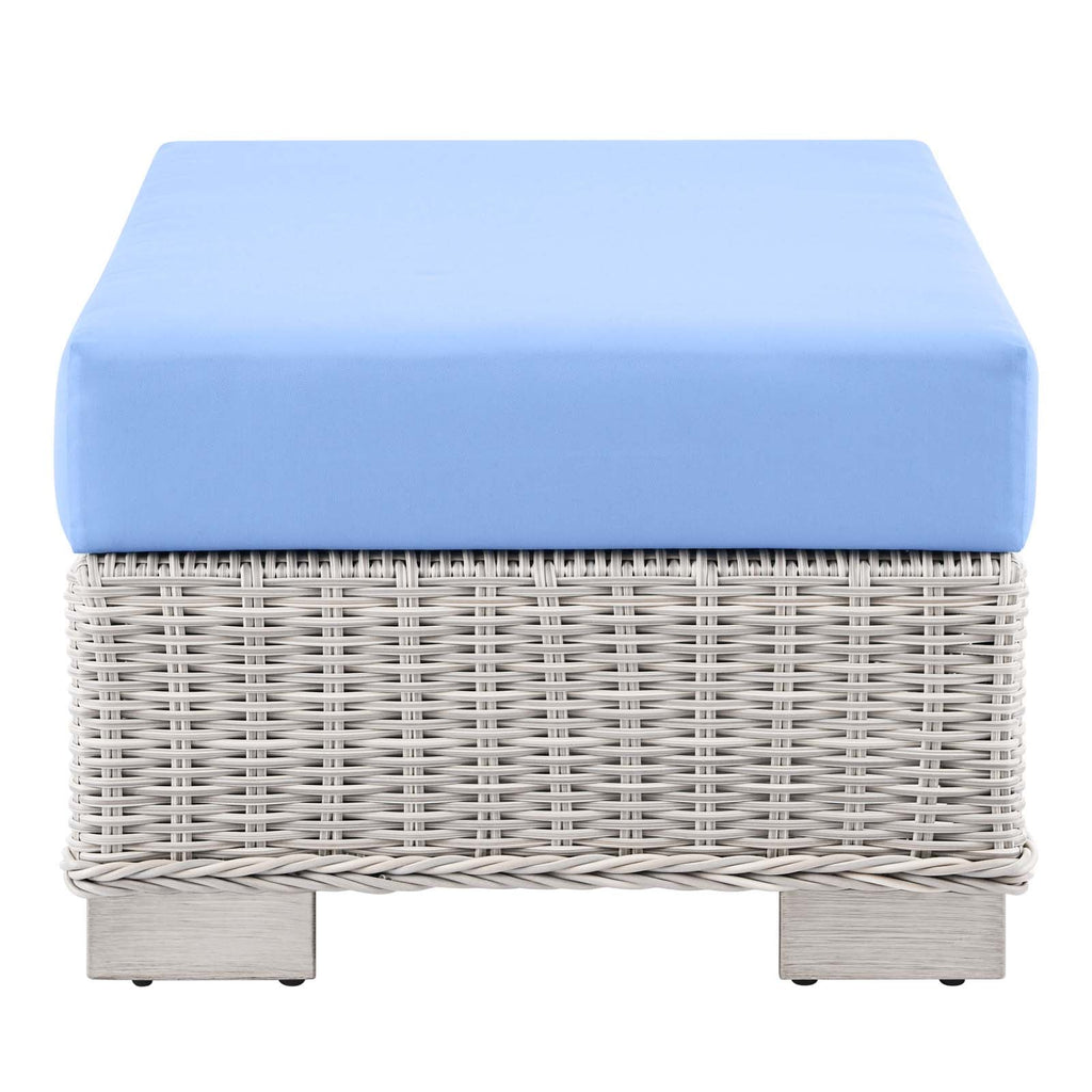 Conway Outdoor Patio Wicker Rattan Ottoman by Modway