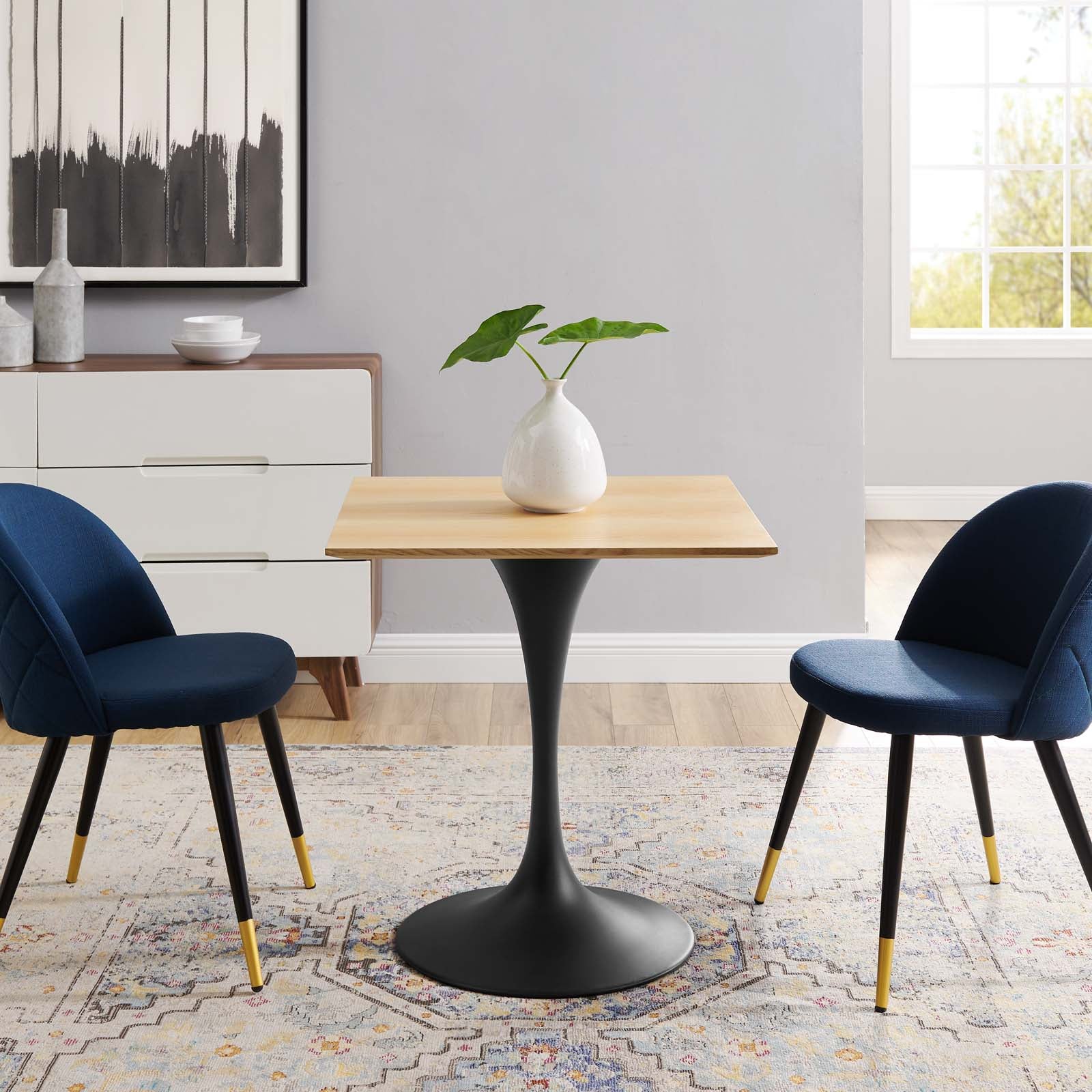 Lippa 28" Square Wood Dining Table by Modway