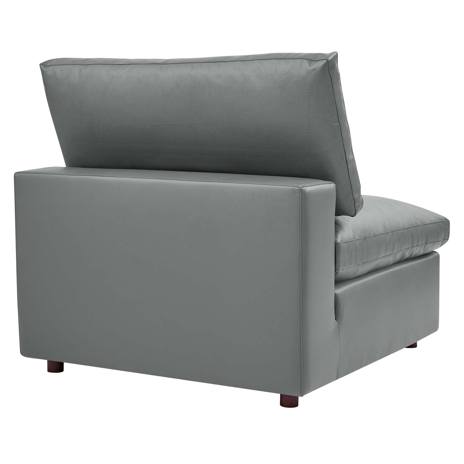 Commix Down Filled Overstuffed Vegan Leather 4-Seater Sofa by Modway
