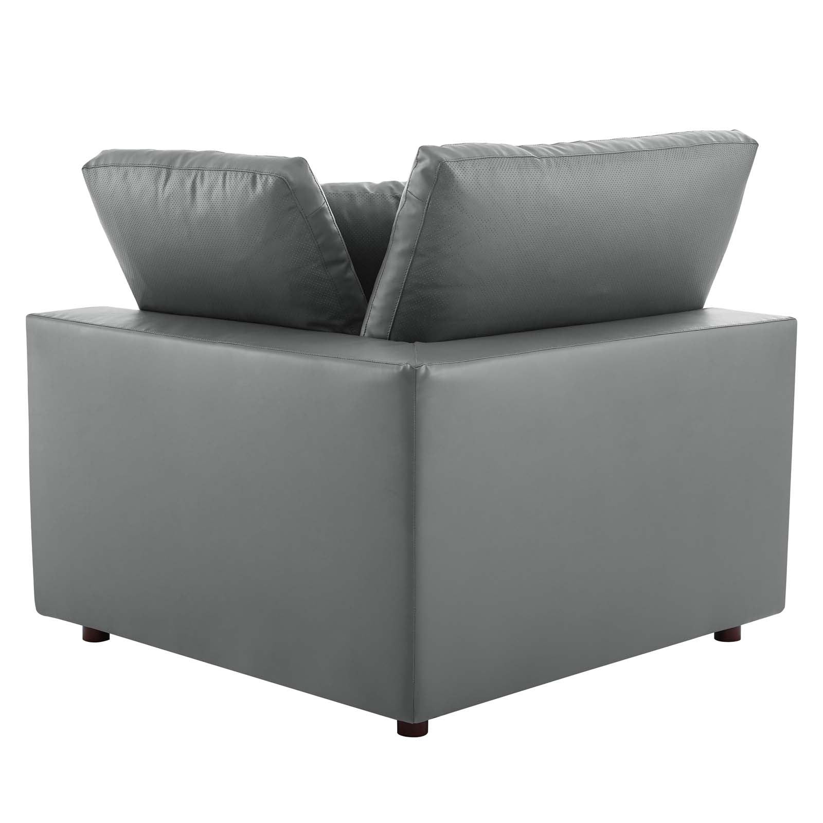 Commix 8-Piece Down Filled Overstuffed Vegan Leather Sectional Sofa by Modway