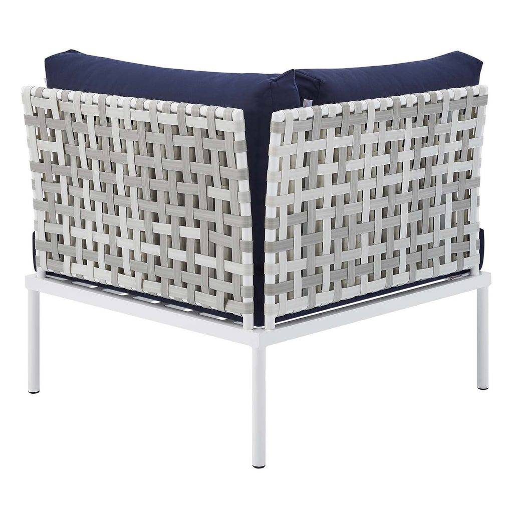 Harmony 7-Piece Sunbrella¨ Basket Weave Outdoor Patio Aluminum Sectional Sofa Set by Modway