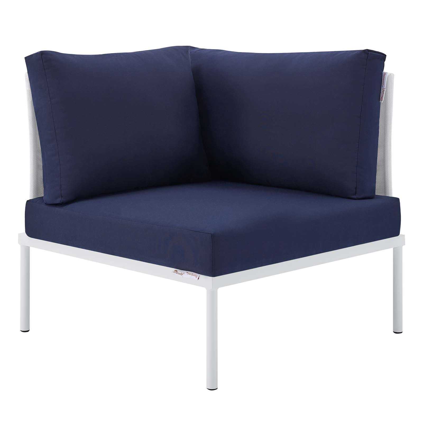 Harmony 7-Piece Sunbrella¨ Outdoor Patio Aluminum Sectional Sofa Set by Modway