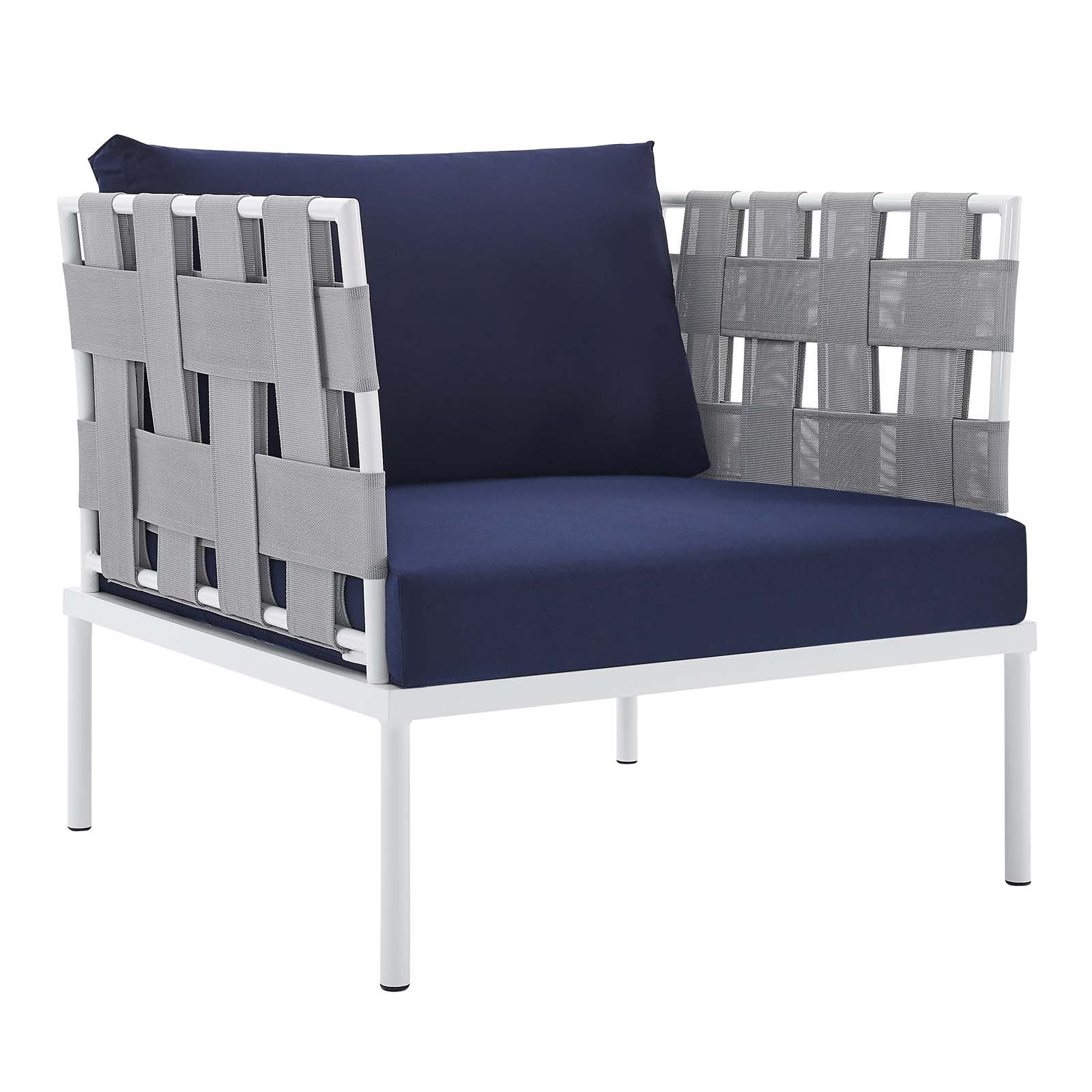 Harmony 7-Piece Sunbrella¨ Outdoor Patio Aluminum Sectional Sofa Set by Modway