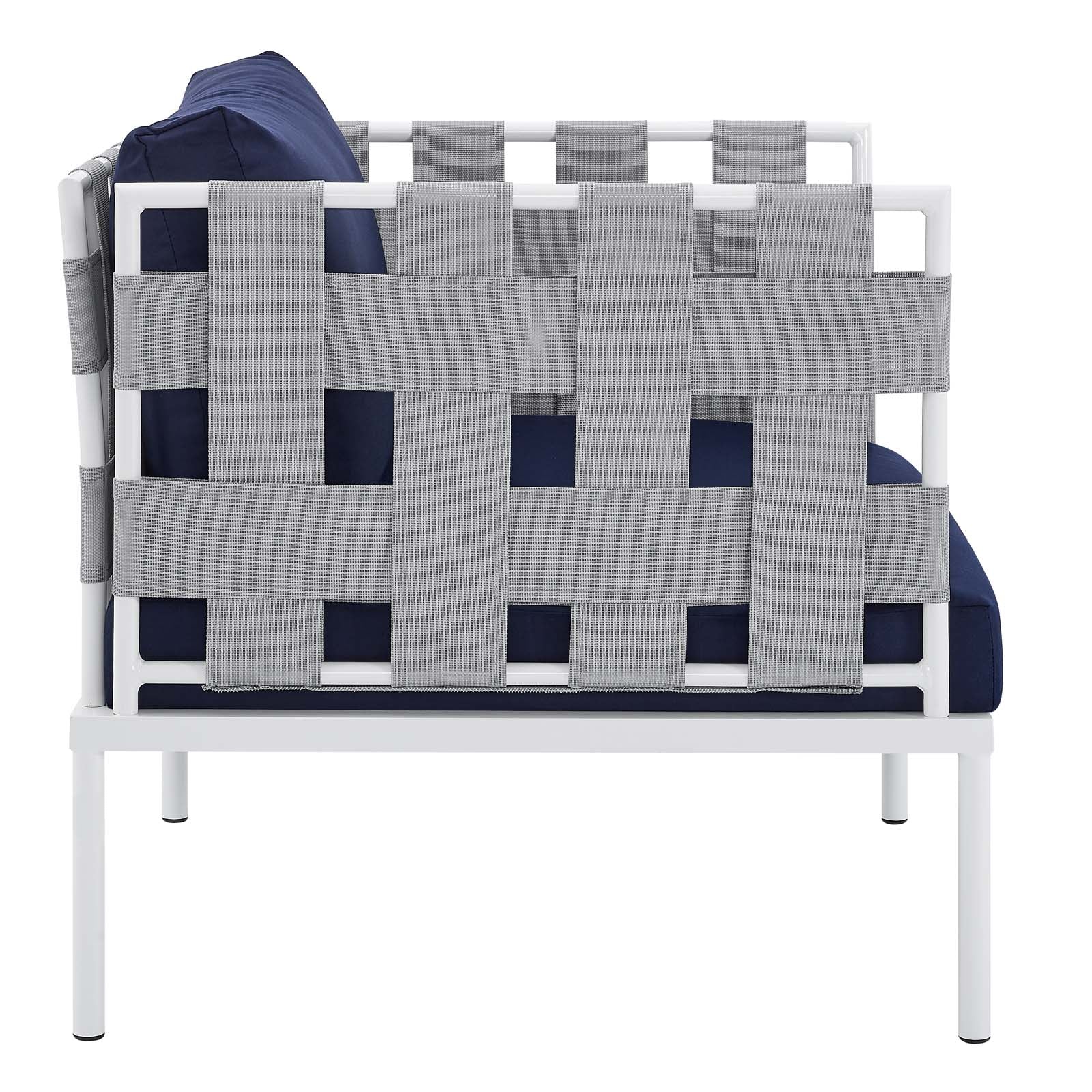 Harmony 7-Piece Sunbrella¨ Outdoor Patio Aluminum Sectional Sofa Set by Modway