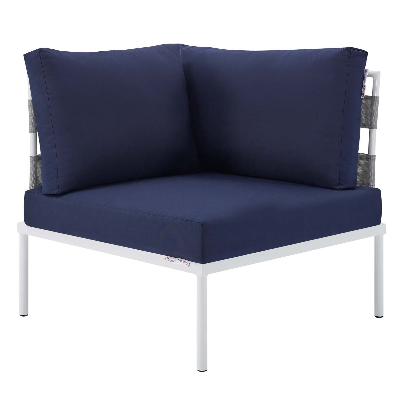 Harmony 8-Piece Sunbrella¨ Outdoor Patio All Mesh Sectional Sofa Set by Modway