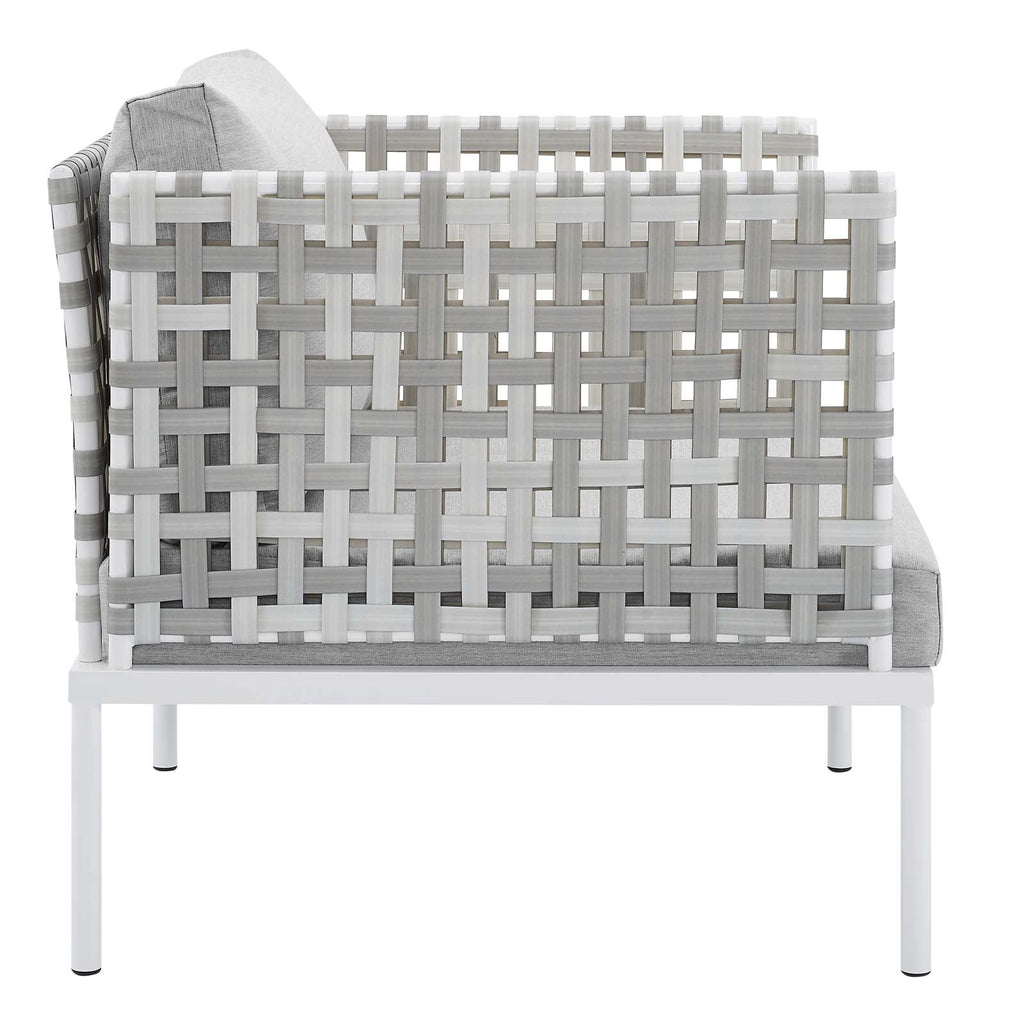 Harmony 8-Piece Sunbrella¨ Basket Weave Outdoor Patio Aluminum Seating Set by Modway