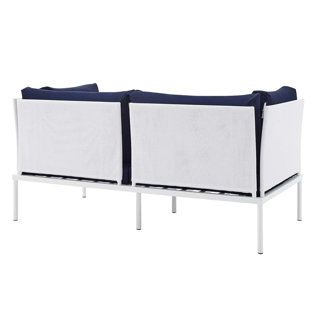Harmony 8-Piece Sunbrella¨ Outdoor Patio Aluminum Seating Set by Modway