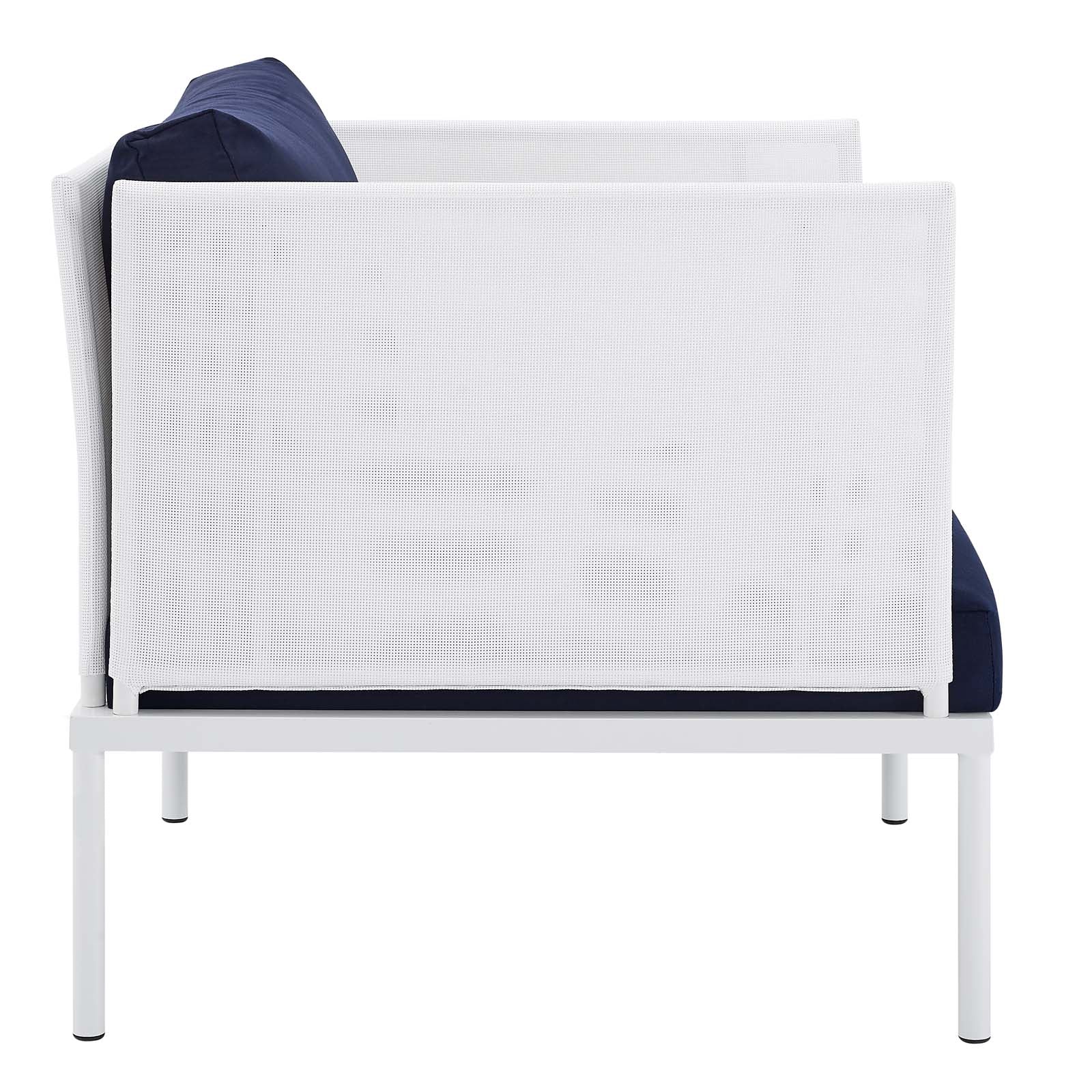 Harmony 8-Piece Sunbrella¨ Outdoor Patio Aluminum Seating Set by Modway