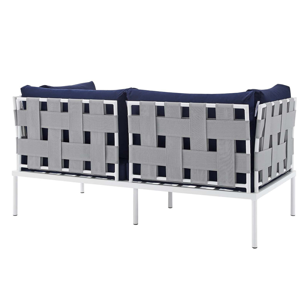 Harmony 8-Piece Sunbrella¨ Outdoor Patio Aluminum Seating Set by Modway