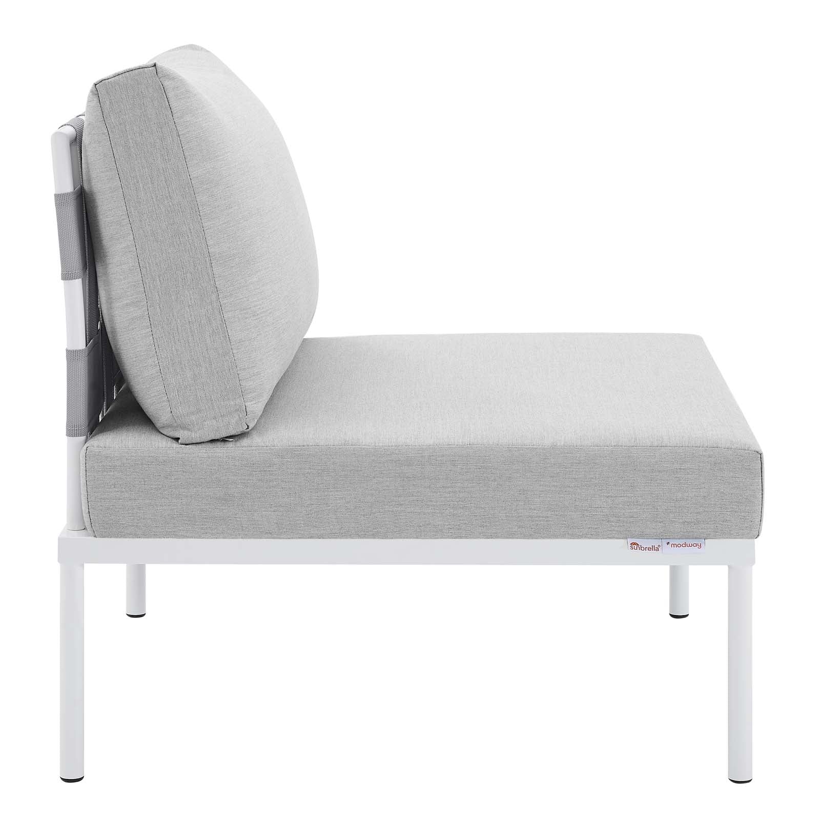 Harmony Sunbrella¨ Outdoor Patio Aluminum Armless Chair by Modway