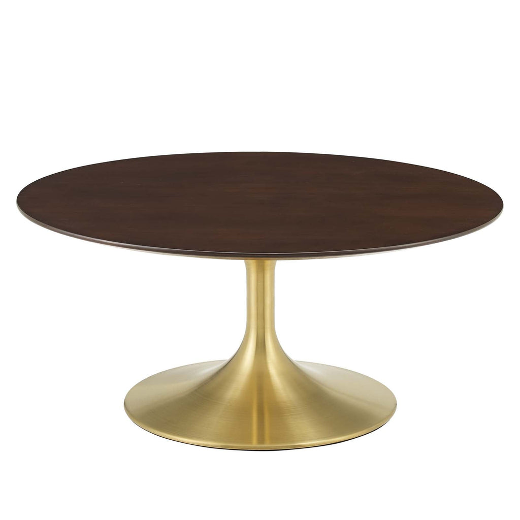 Lippa 36" Round Wood Coffee Table by Modway