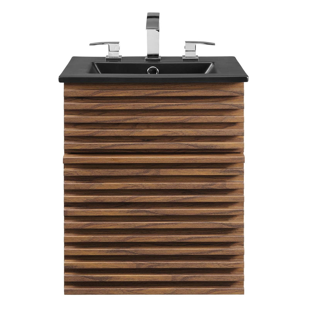 Render 18" Wall-Mount Bathroom Vanity by Modway