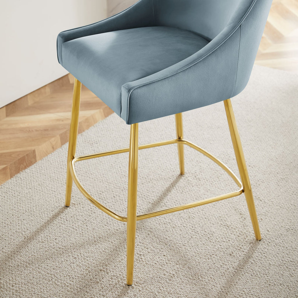 Discern Performance Velvet Counter Stool by Modway