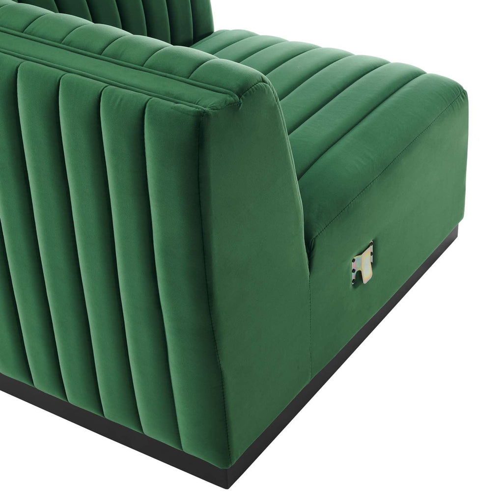Conjure Channel Tufted Performance Velvet Right-Arm Chair by Modway
