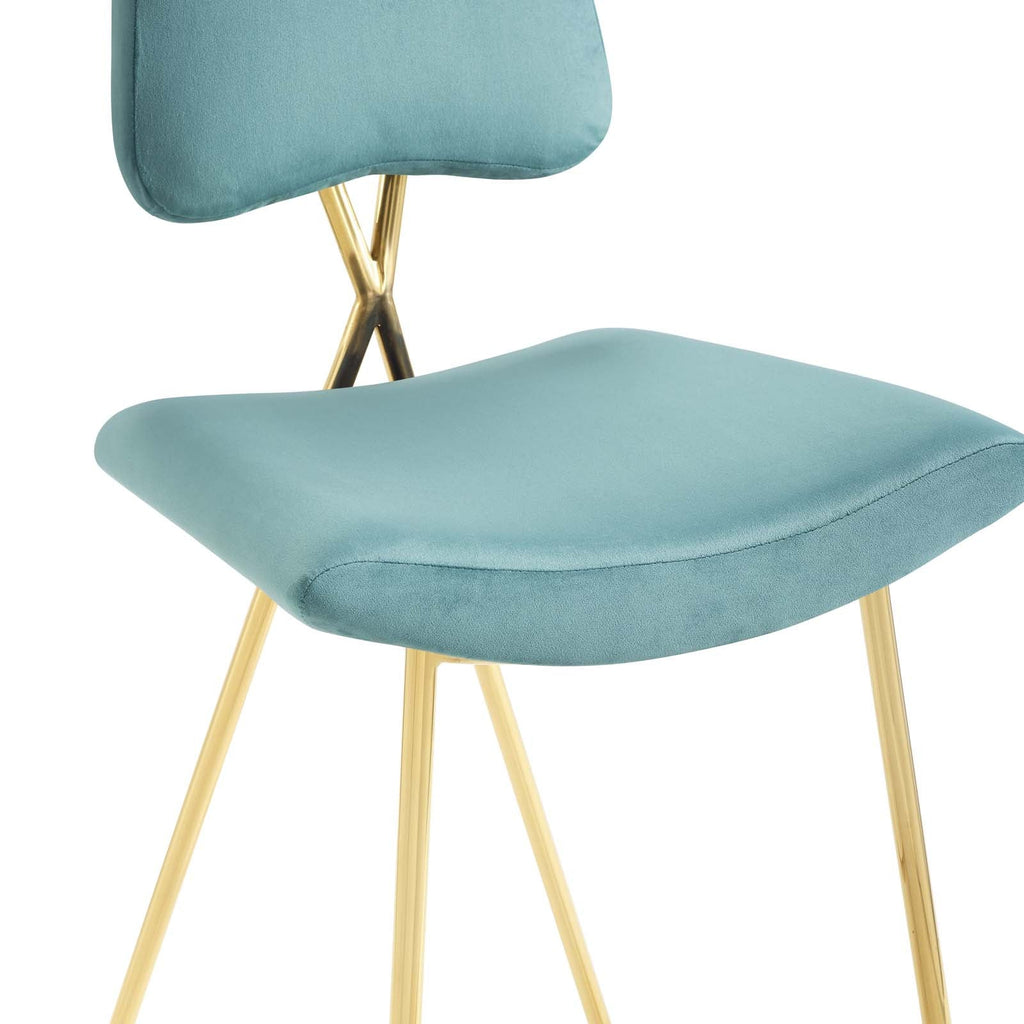 Ponder Performance Velvet Counter Stool Set of 2 by Modway