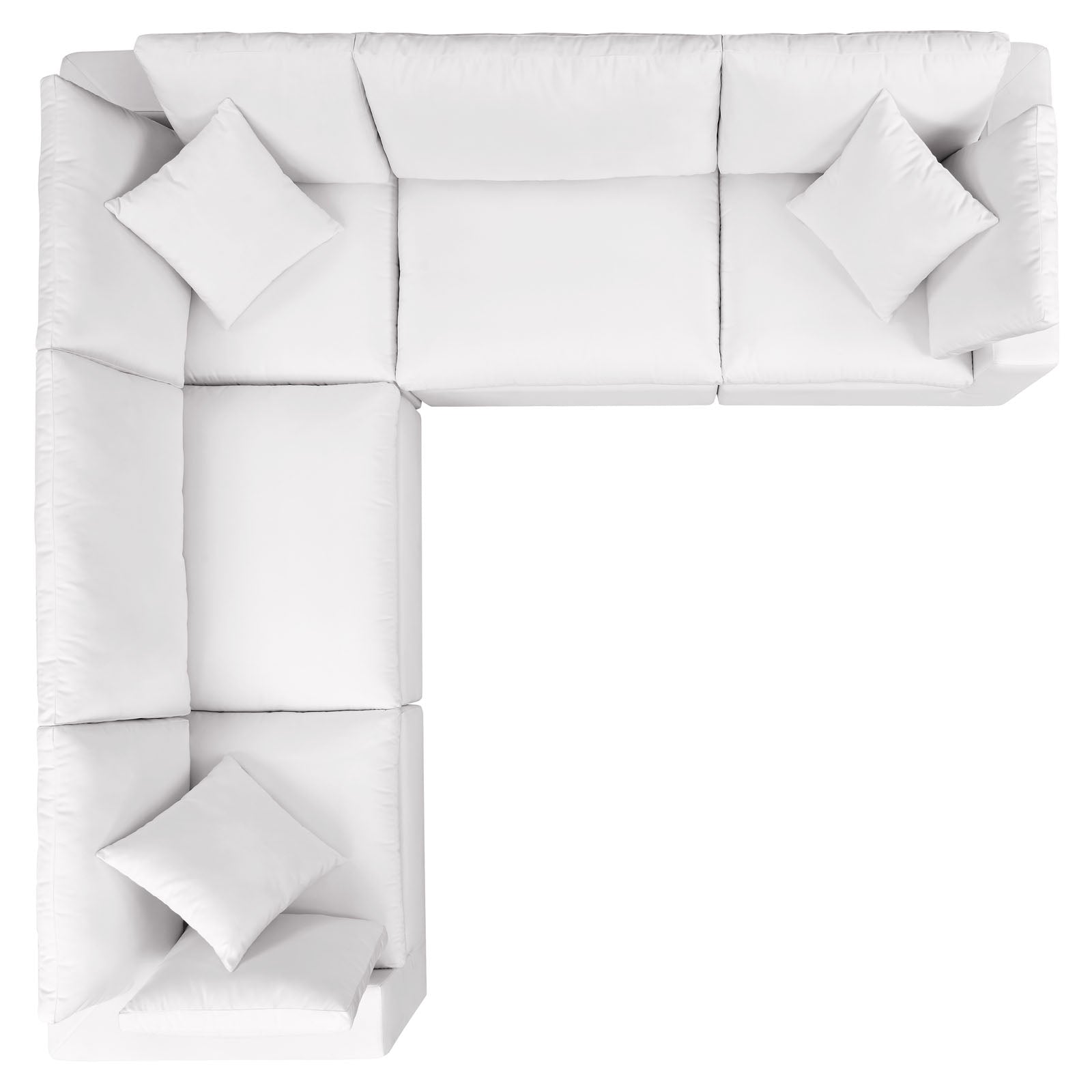 Commix 5-Piece Outdoor Patio Sectional Sofa by Modway