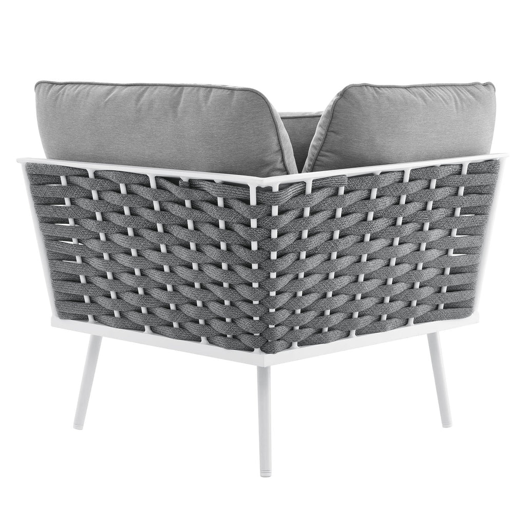 Stance Outdoor Patio Aluminum Large Sectional Sofa by Modway