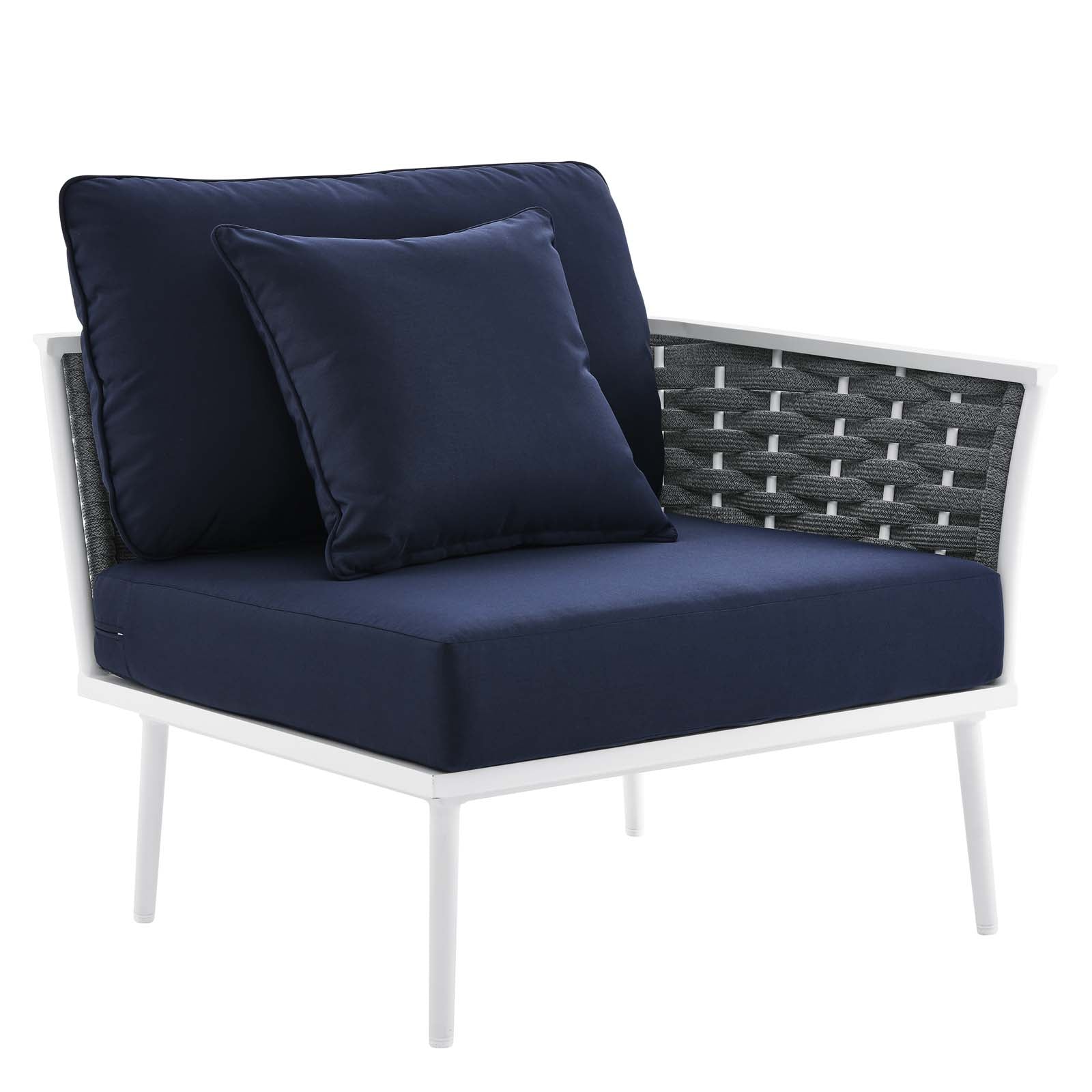 Stance 7 Piece Outdoor Patio Aluminum Sectional Sofa Set by Modway