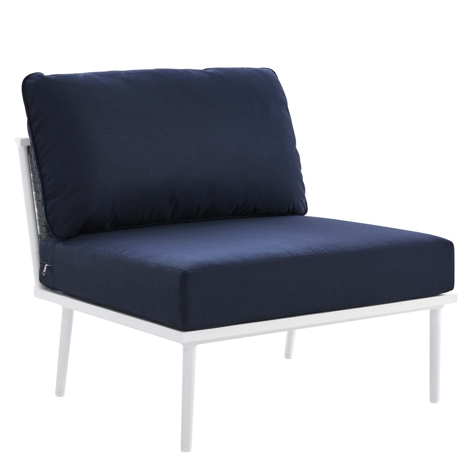Stance 8 Piece Outdoor Patio Aluminum Sectional Sofa Set by Modway